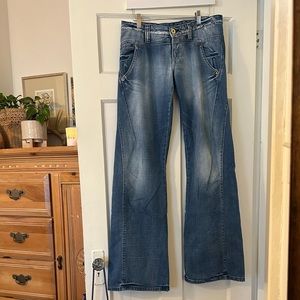 Retro, Wide leg, low rise Replay jeans